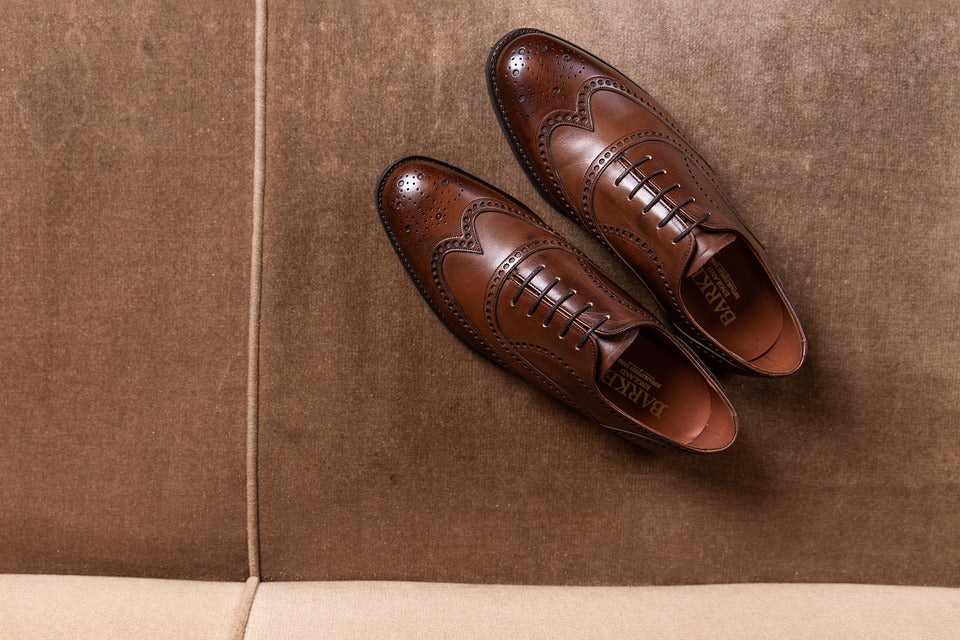 brown leather shoes